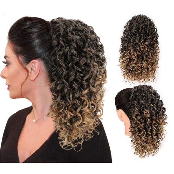Curly Stretch Mesh Hair Bag Wig - High Temperature Synthetic