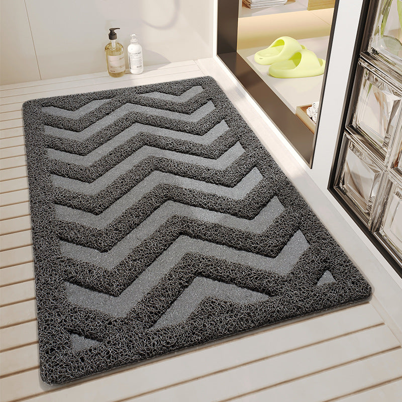 Non-Slip Waterproof Bathroom Floor Mat - 45x75cm, PVC, Multiple Colors