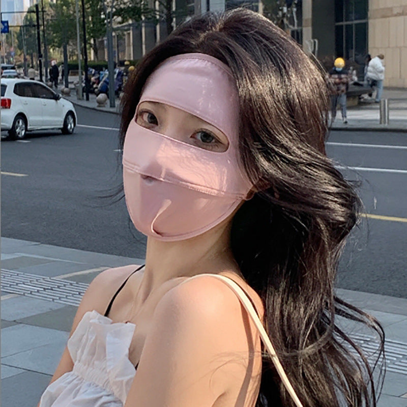 Women's Full-Face Sun Protection Mask - Ice Silk