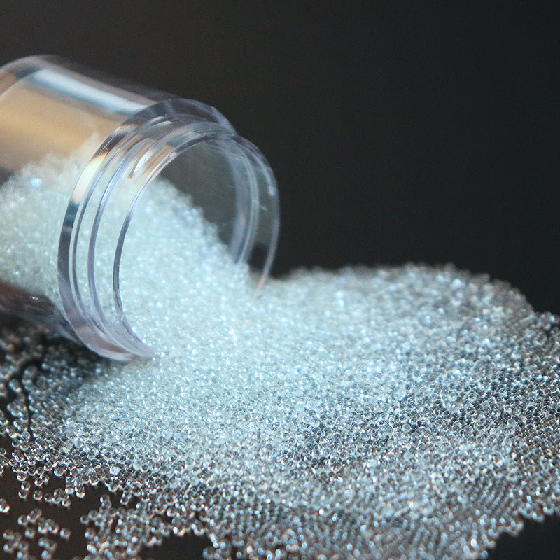 Micro Glass Bead Nail Art Decorations Non-Porous Bubble Ornaments
