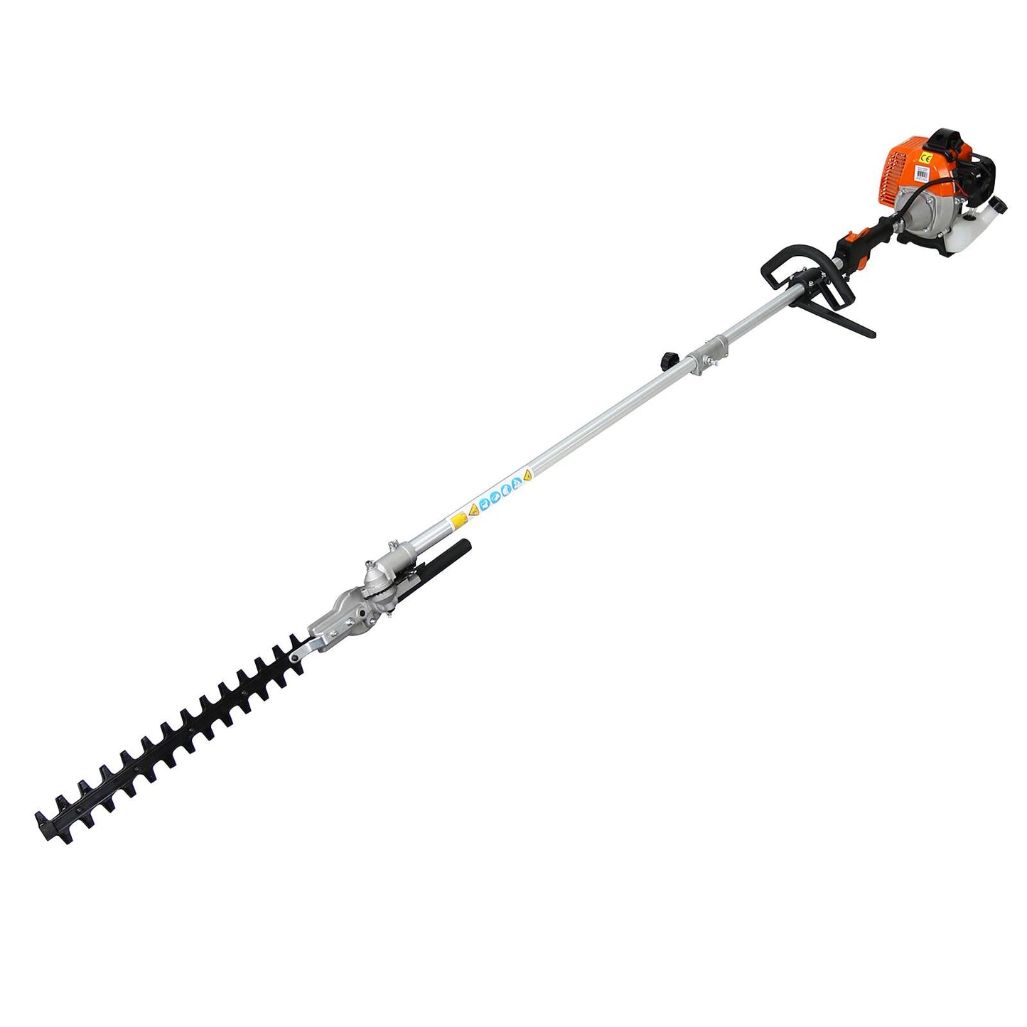 4-in-1 Gas Powered Multi-Functional Trimming Tool with Pole Saw, Hedge Trimmer & Brush Cutter