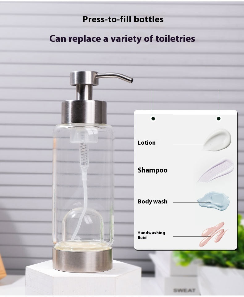 Natural Crystal Gravel Glass Bottle for Home & Garden Storage