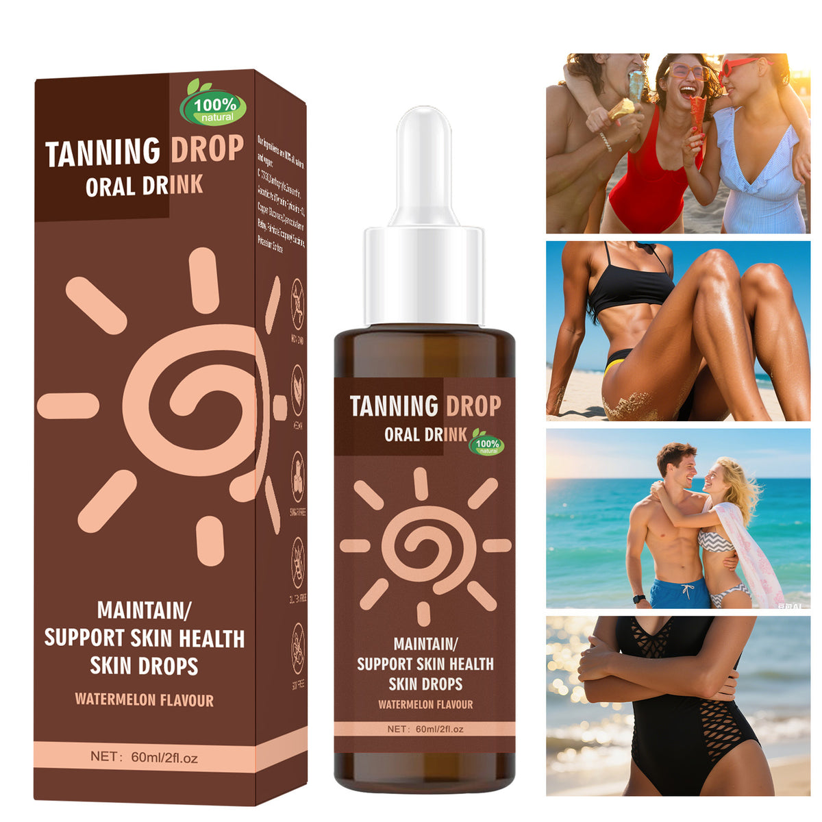 Tanning Drops 60ml Oral - Bronze Skin