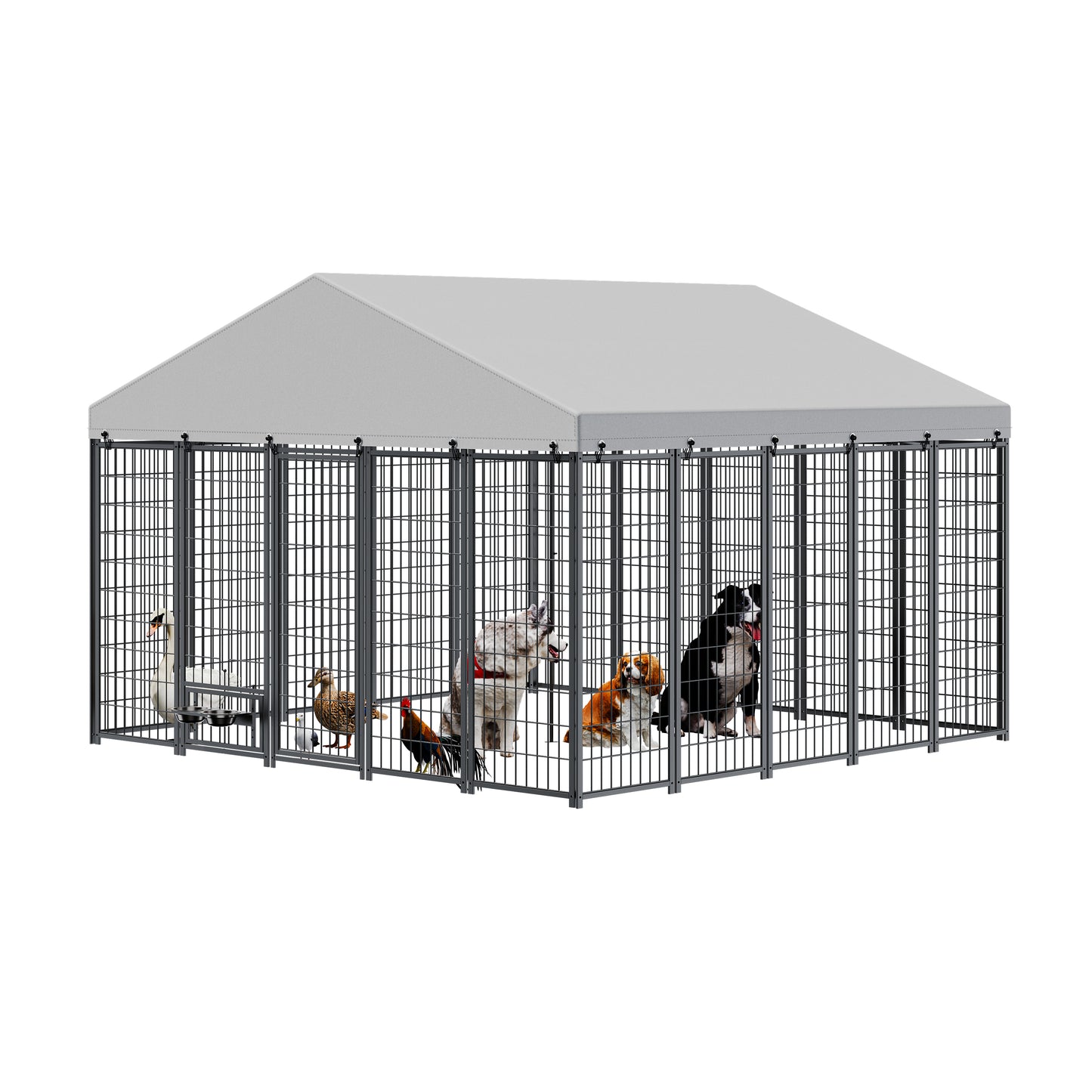 Large Dog Kennel Outdoor Pet Pens Dogs Run Enclosure Animal Hutch