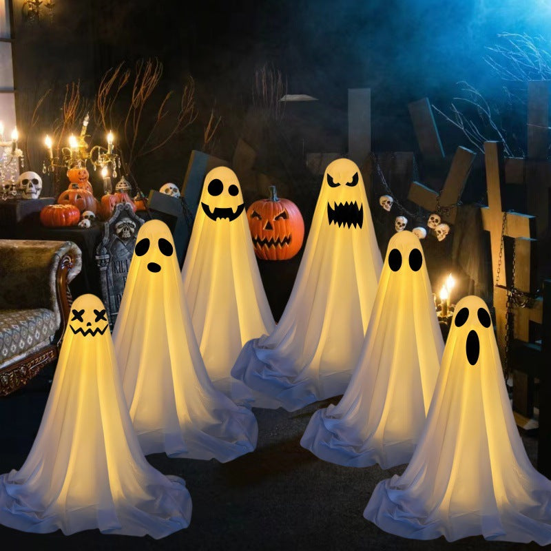 Halloween Ghost Decorations for Front Porch - Large & Small Sizes, Spooky & Cute Styles