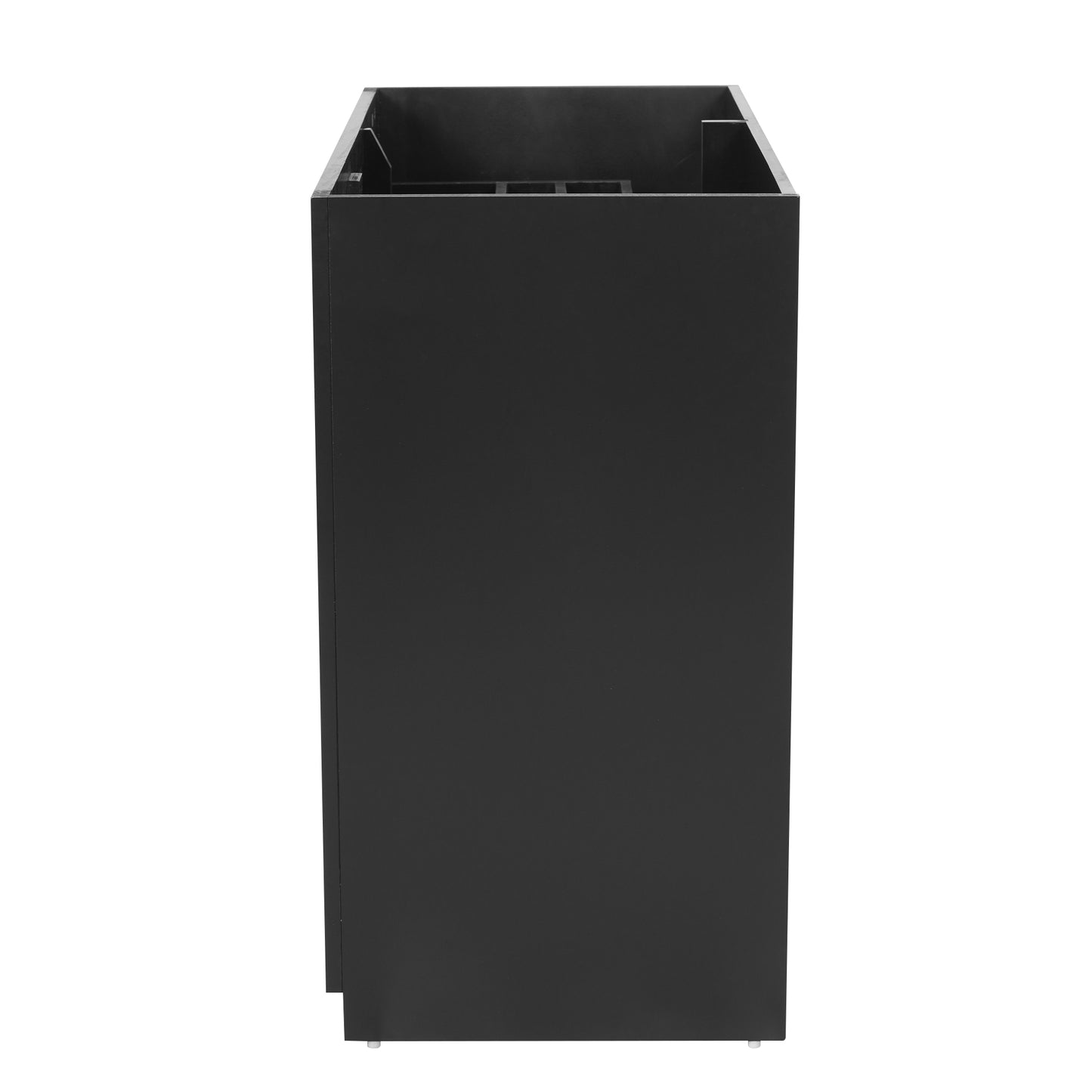 36-Inch Black Bathroom Vanity with Solid Wood Frame & 3 Drawers