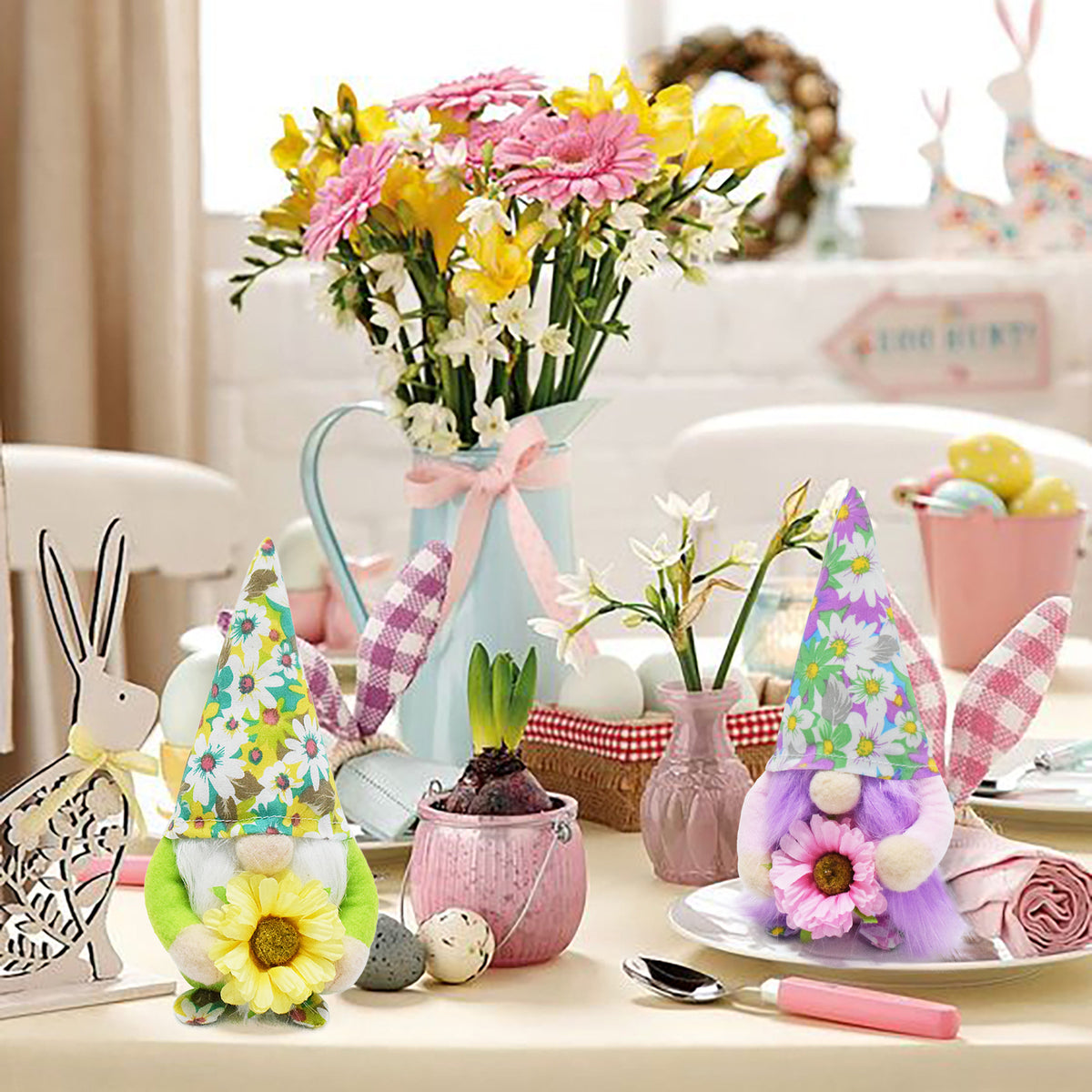 Flower Baby Doll Easter Floral Decorative Ornament - Home & Garden