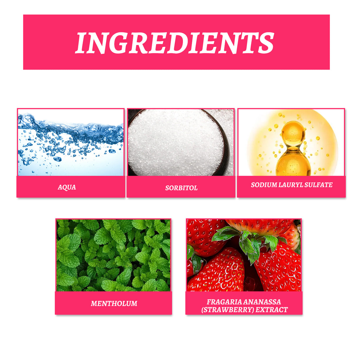 Children's Strawberry Foam Toothpaste, 60ml