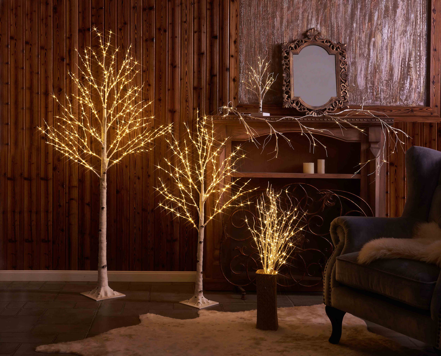 LED Birch Tree Light - 48 Inches, 200LT Warm Ambient Decoration