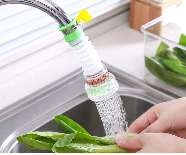 Adjustable Water Filter Shower Nozzle with Splash-Proof Sprayer for Tap Faucet