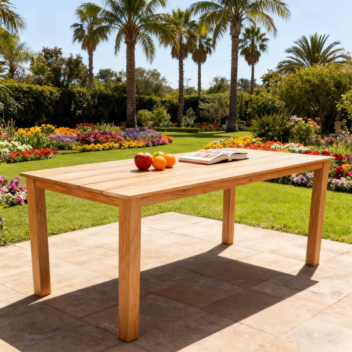 68.9-Inch Simple High-Quality Dining Table For Outdoor Picnics &