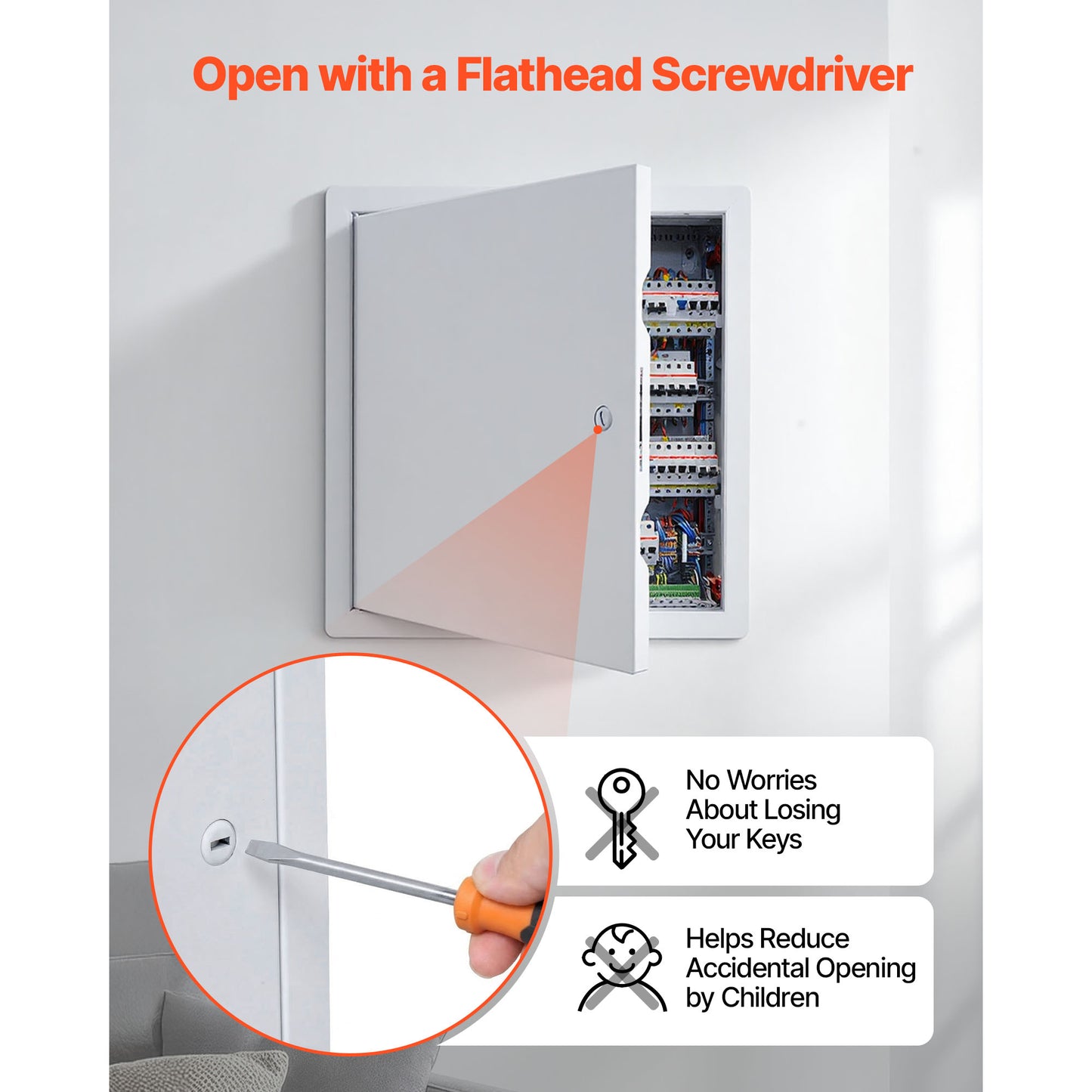 Galvanized Steel Access Panel for Drywall 19.2x19.2 Inch - Easy Install Ceiling & Wall Service Door