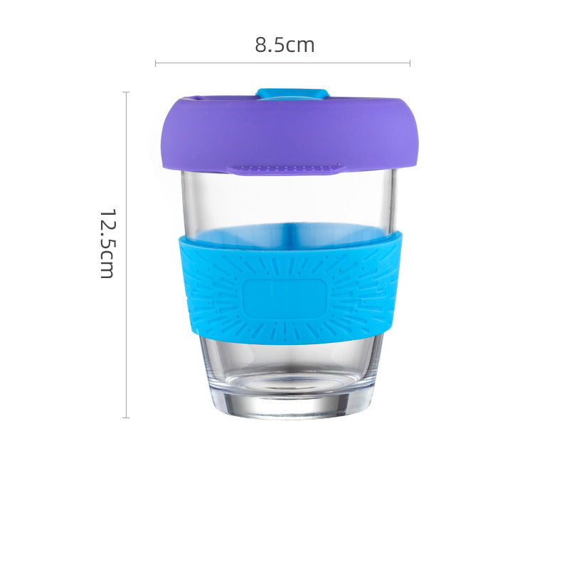 Silicone Water Cup with Lid - Girl Student Drinking Bottle, Multiple Colors