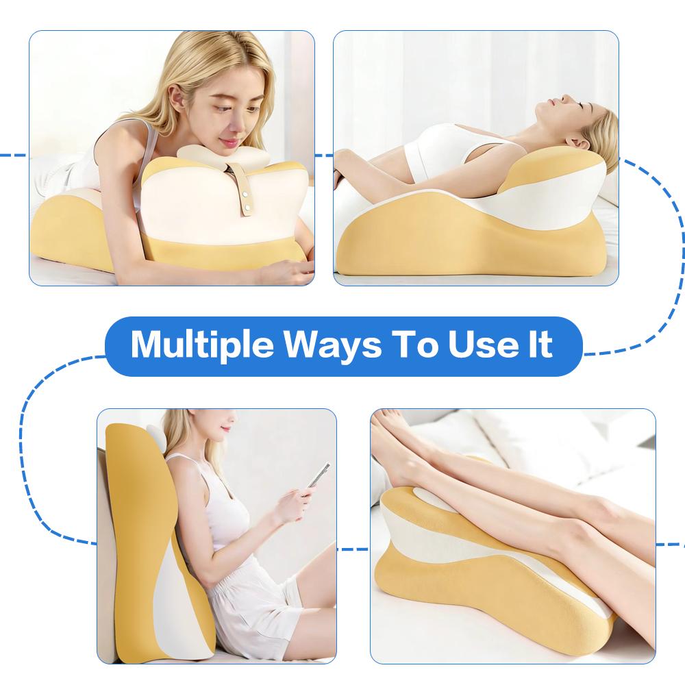 Ergonomic Heart-Shaped Memory Foam Chest Support Pillow