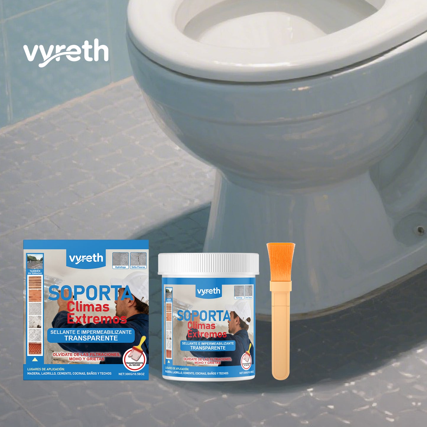 Waterproof Sealing Adhesive 300g for Kitchen Storage - Clear