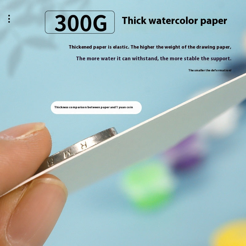 Watercolor Paper Postcard Set - 50 Sheets Various Sizes for Art & Craft