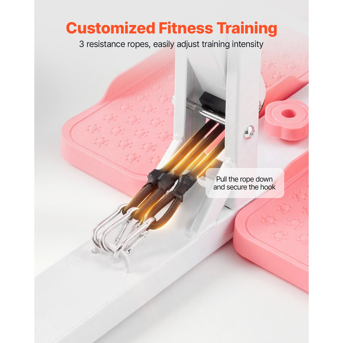 Adjustable Glutes & Leg Workout Machine with Resistance Bands for Home Gym
