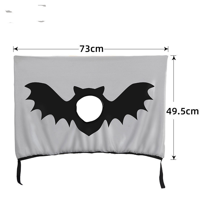 Halloween Car Window Sunshade Curtain Cover for Pets - Grey