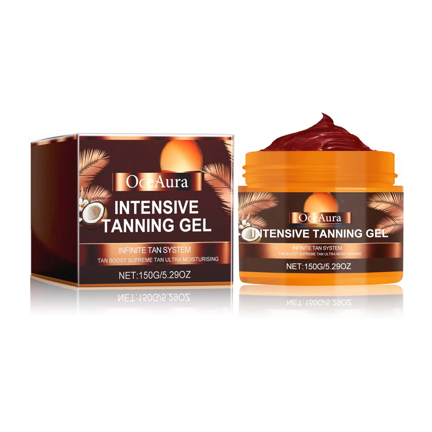 Intensive Tanning Gel - Natural Moisturizing Body Bronzer for Sun-Kissed Skin