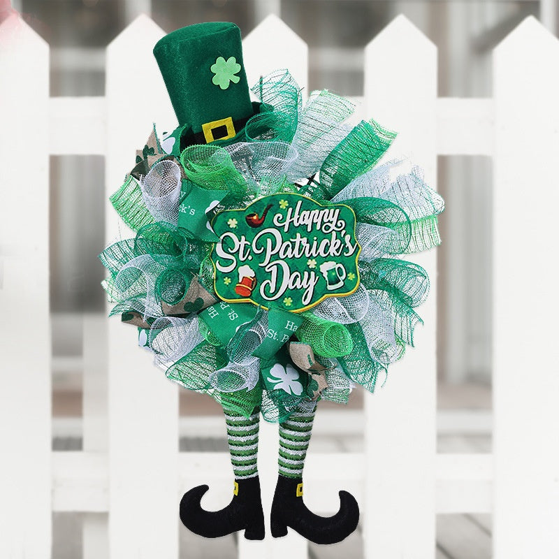 Faceless Doll Garland Decorations for Festive Holiday Scene