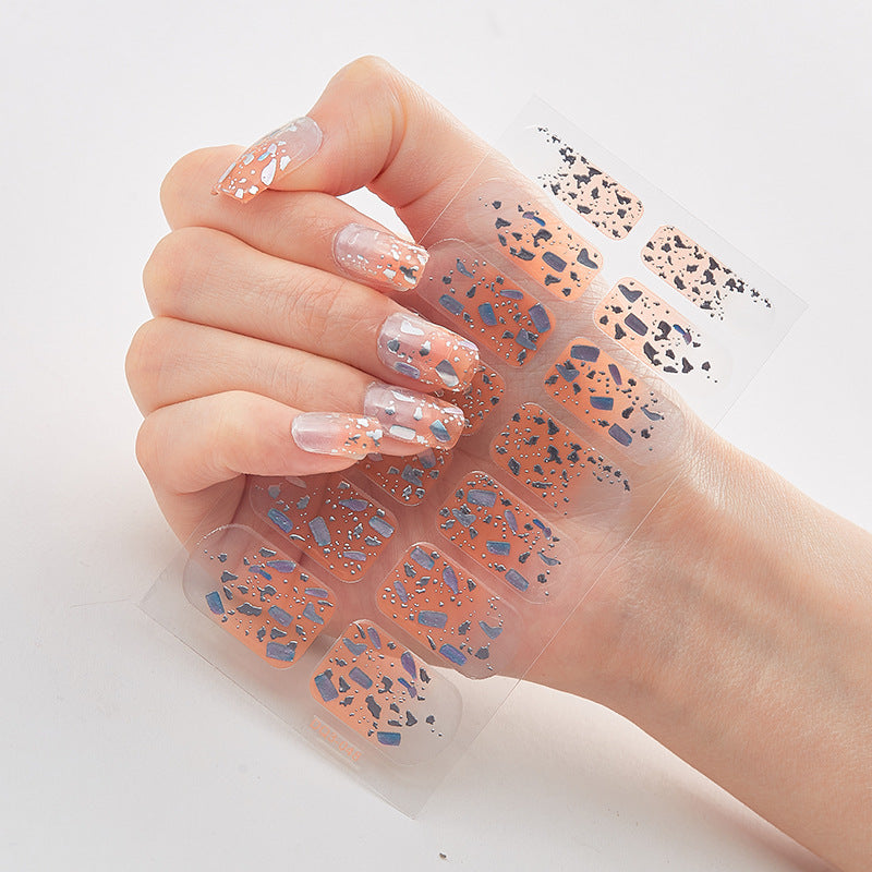 Laser Nail Polish Film Stickers Butterfly Pattern Nail Art Decals