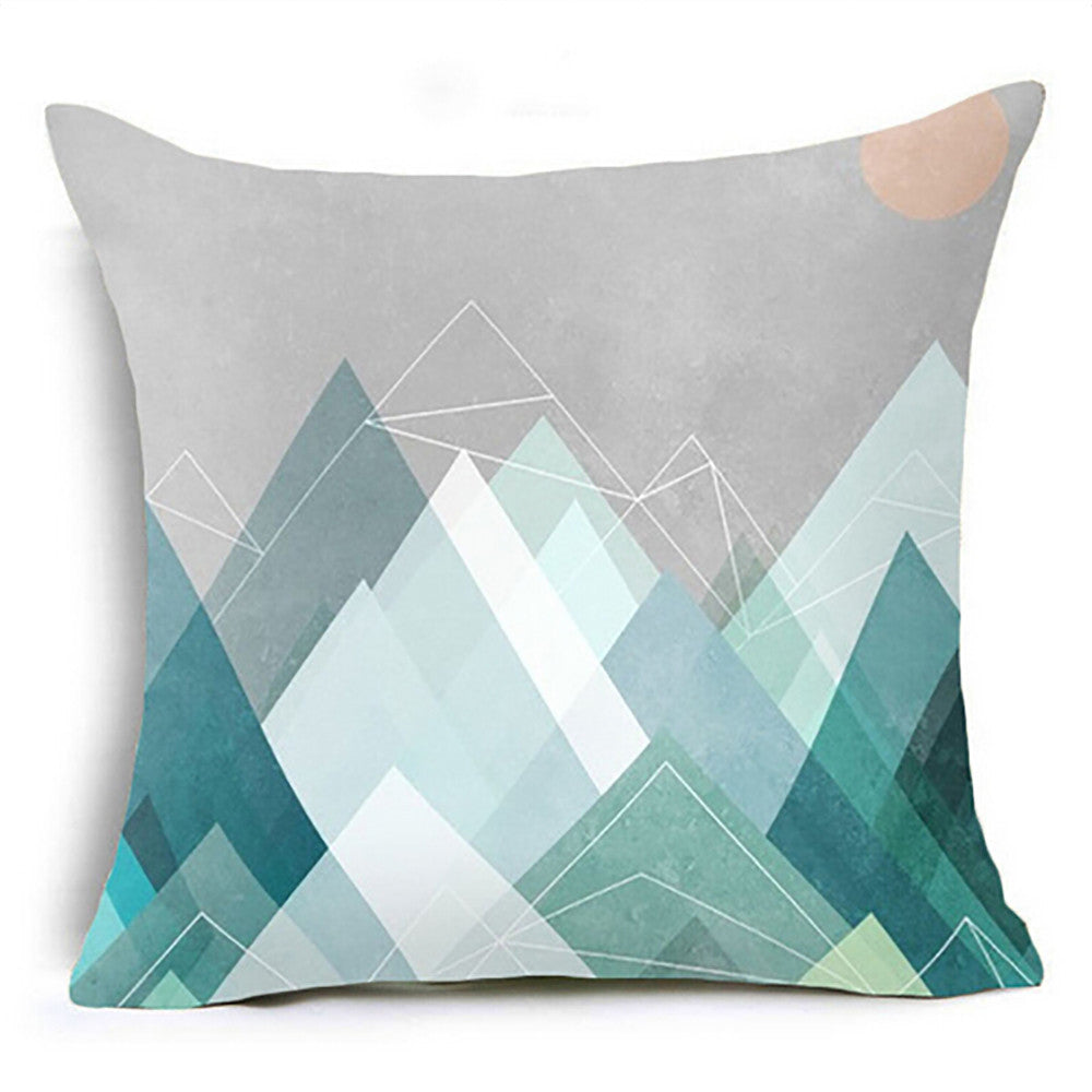 Modern Minimalist Living Room Pillowcase Set - Geometric Design, 45x45cm
