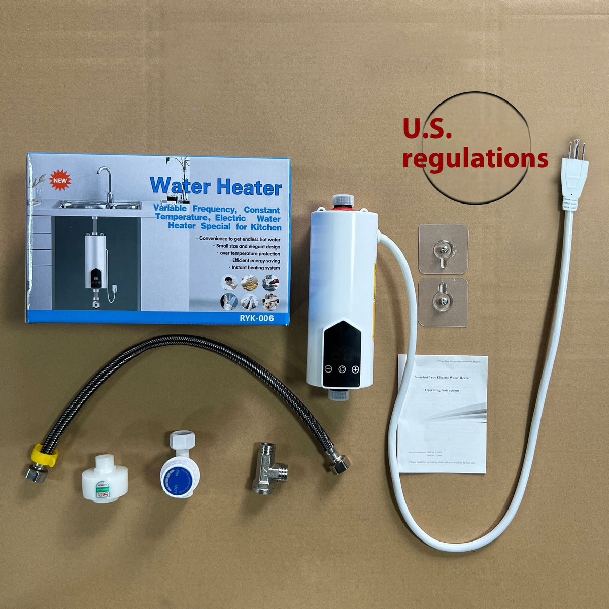 Electric Water Heater for Home & Bathroom 2KW-5.5KW Vertical Tank