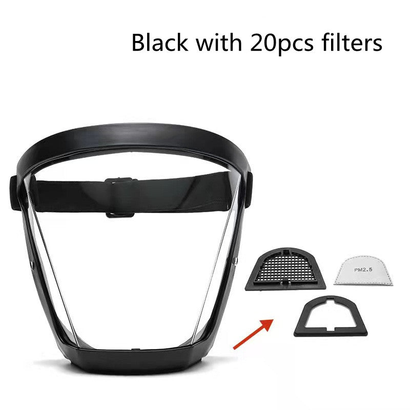 Transparent Face Shield Anti-Oil Dust-Proof Goggles for Safety and Protection