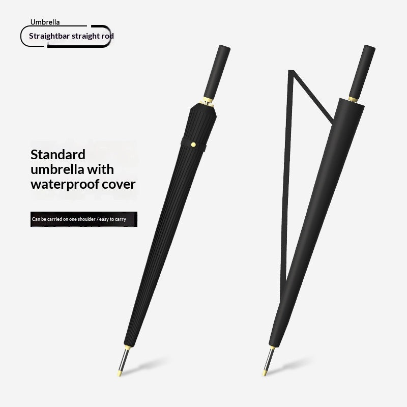 Large Automatic Long-Handled Umbrella for Sunny and Rainy Weather