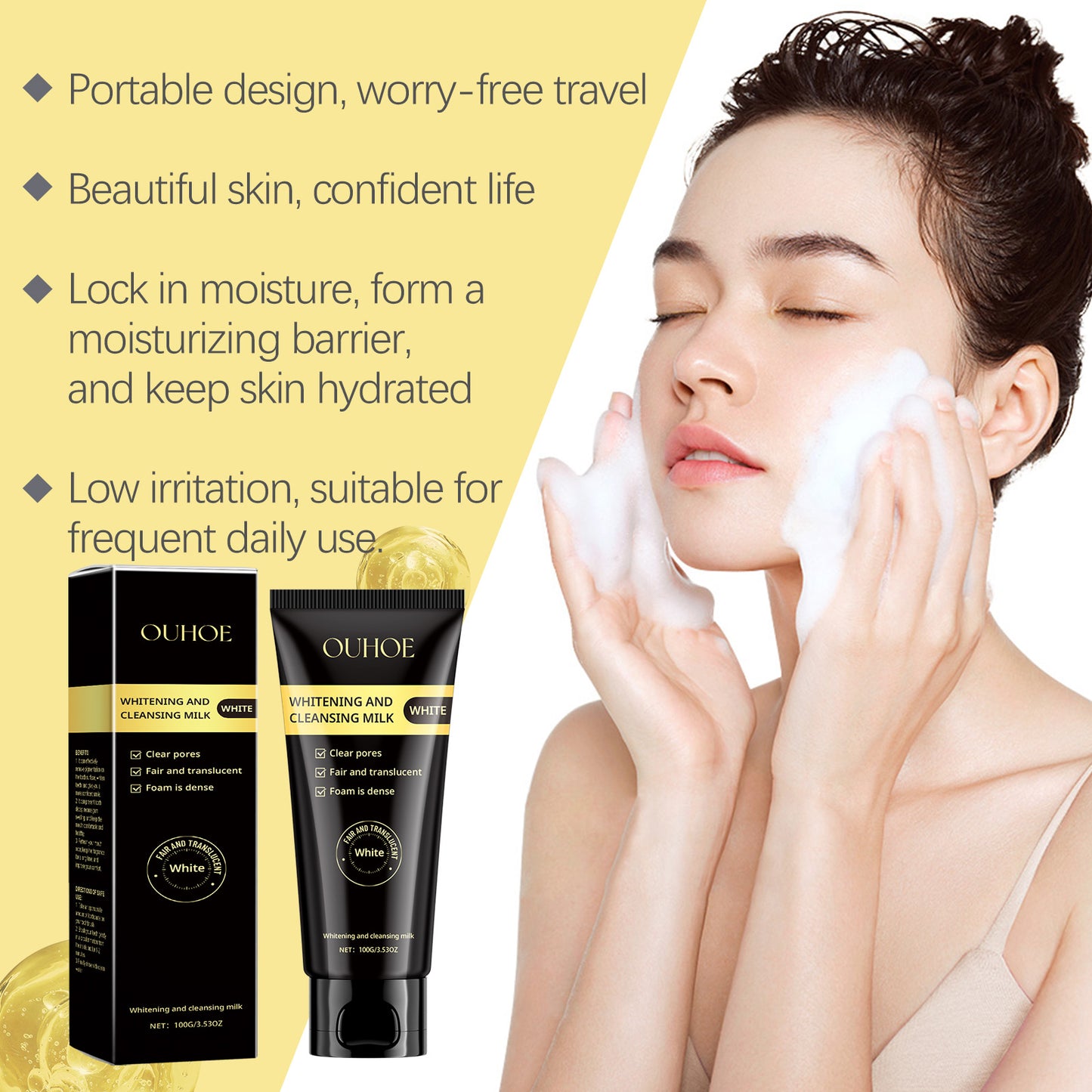 Nicotinamide Whitening Facial Cleanser - Deep Cleaning & Hydrating Formula