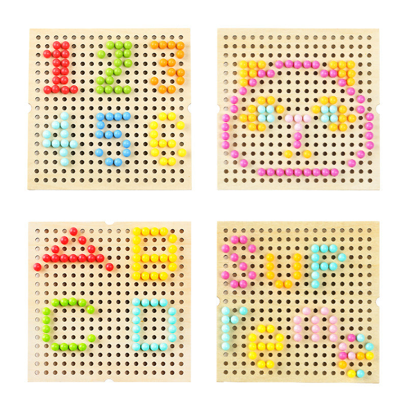 Wooden Creative Puzzle and Board Game Set for Kids