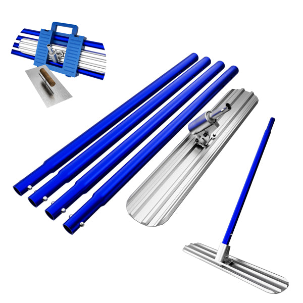 48x8 Inch Magnesium Aluminum Alloy Concrete Bull Float with Handles & Toolbox