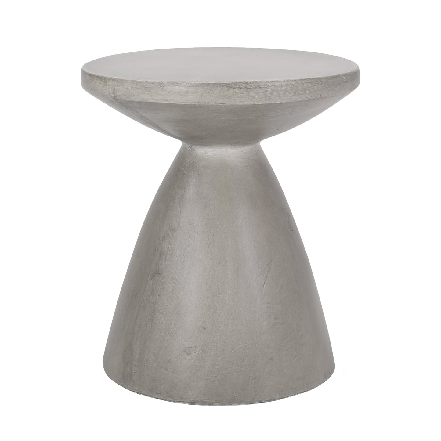 Lightweight Concrete Outdoor Side Table - Light Grey