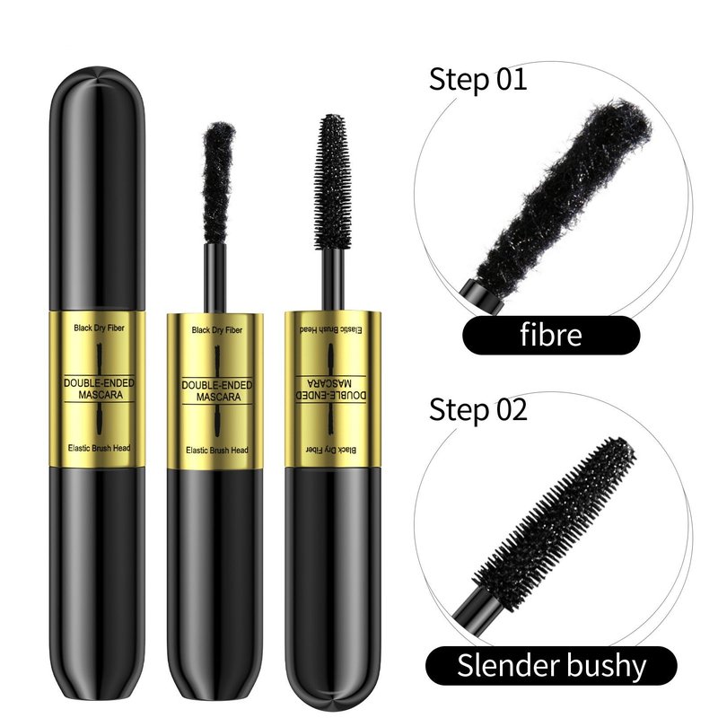 Waterproof Two-in-One Fiber Grafting Mascara - Thick & Curling, 2.5g