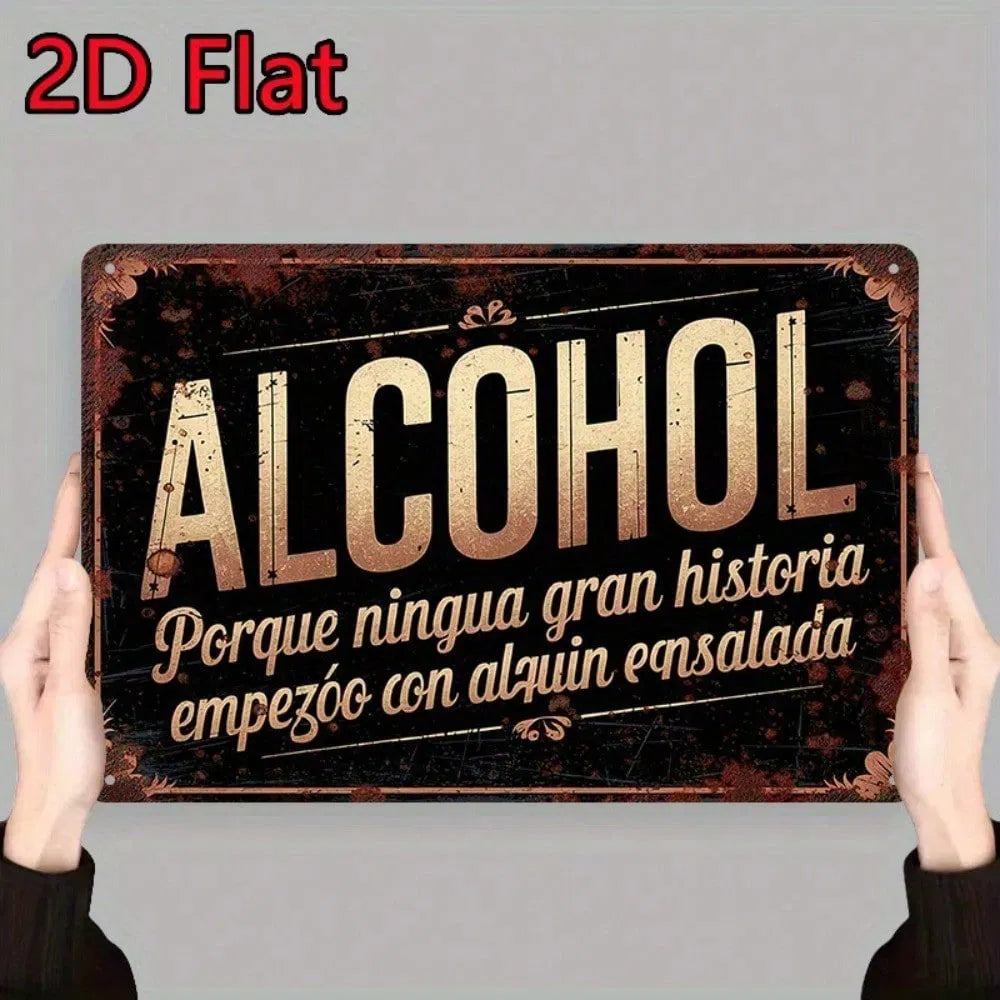 Metal Tin Sign Wall Decoration - 20cm x 20cm