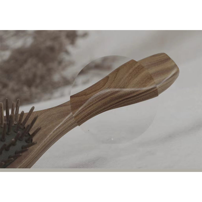 Natural Green Sandalwood Massage Comb - Scalp Massager & Wooden Hair Comb