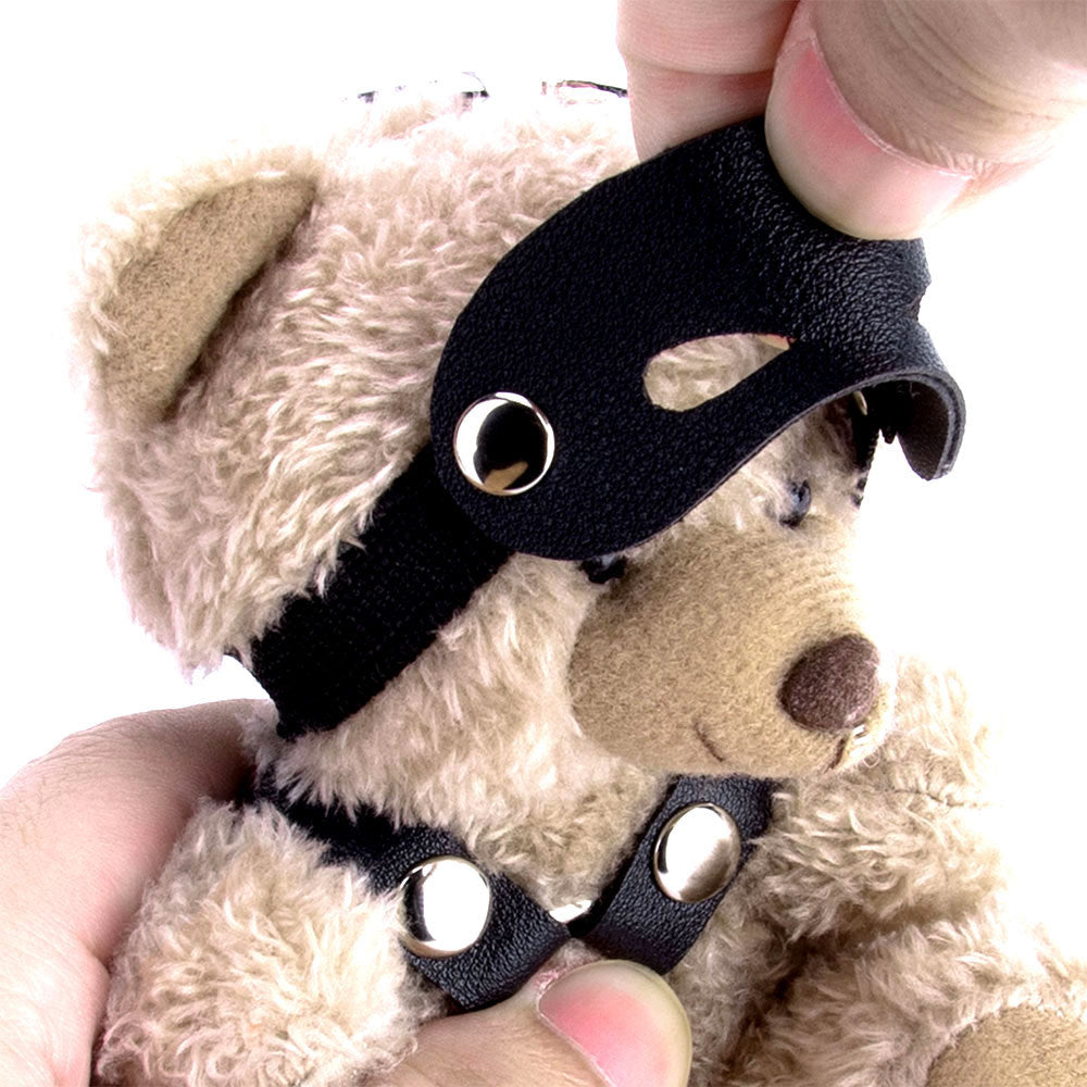 Bear-Themed Eye Mask for Bondage and Role-Playing Positions
