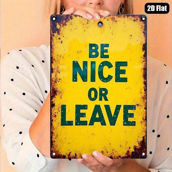 Metal Tin Wall Sign - 20 cm x 20 cm Decorative Art