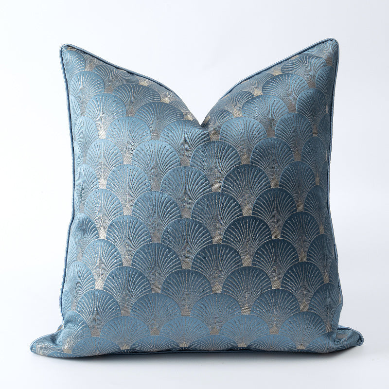 Blue and White Patchwork Cushion Covers for Living Room Sofa