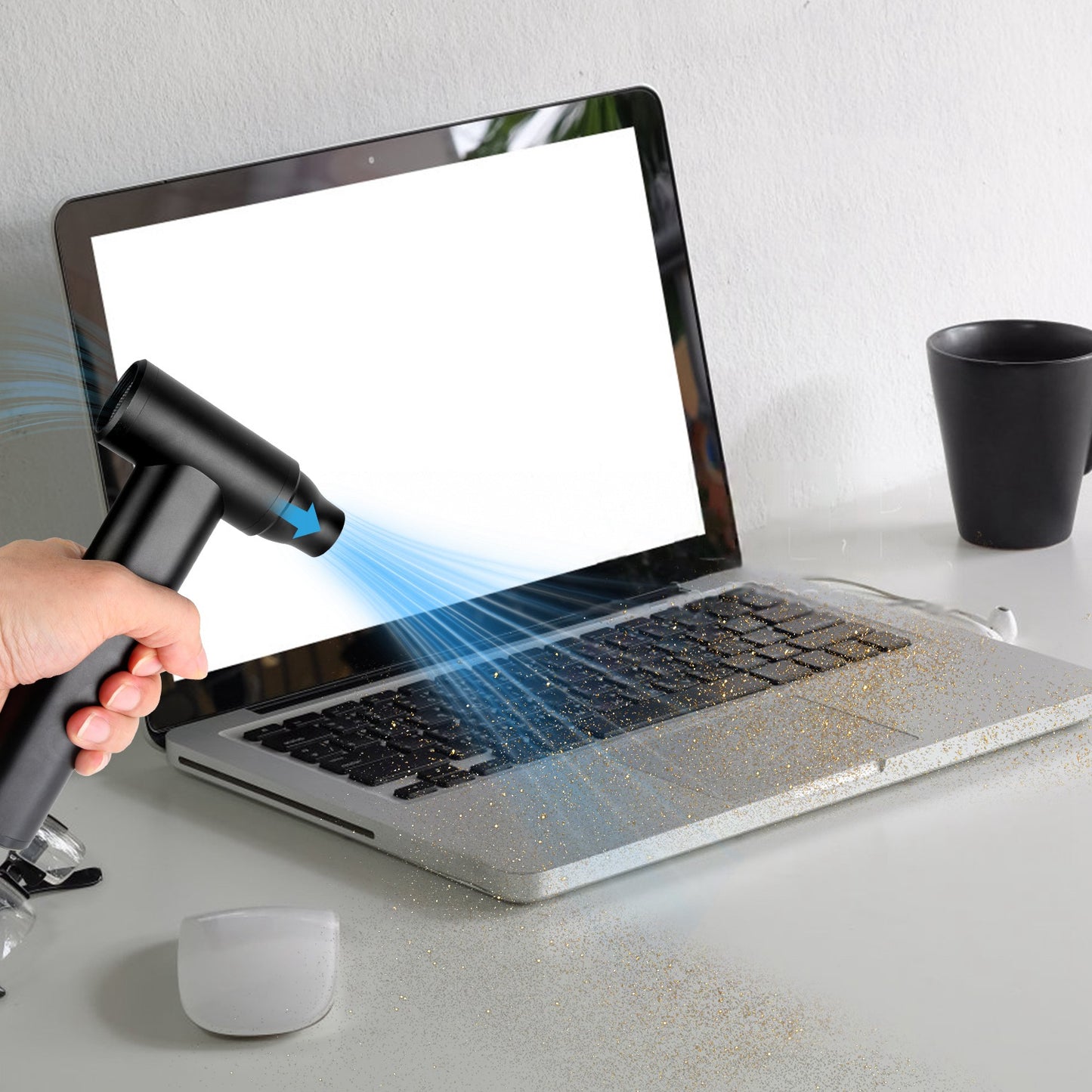 Cordless Air Duster Vacuum Blower with Brushless Motor 250000RPM Portable