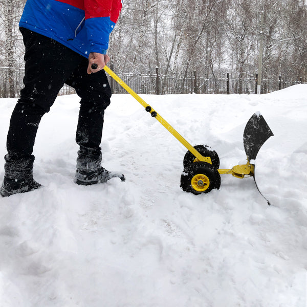 Adjustable Snow Plow for Vehicle or Lawn Use - Durable Metal Snow Removal Tool