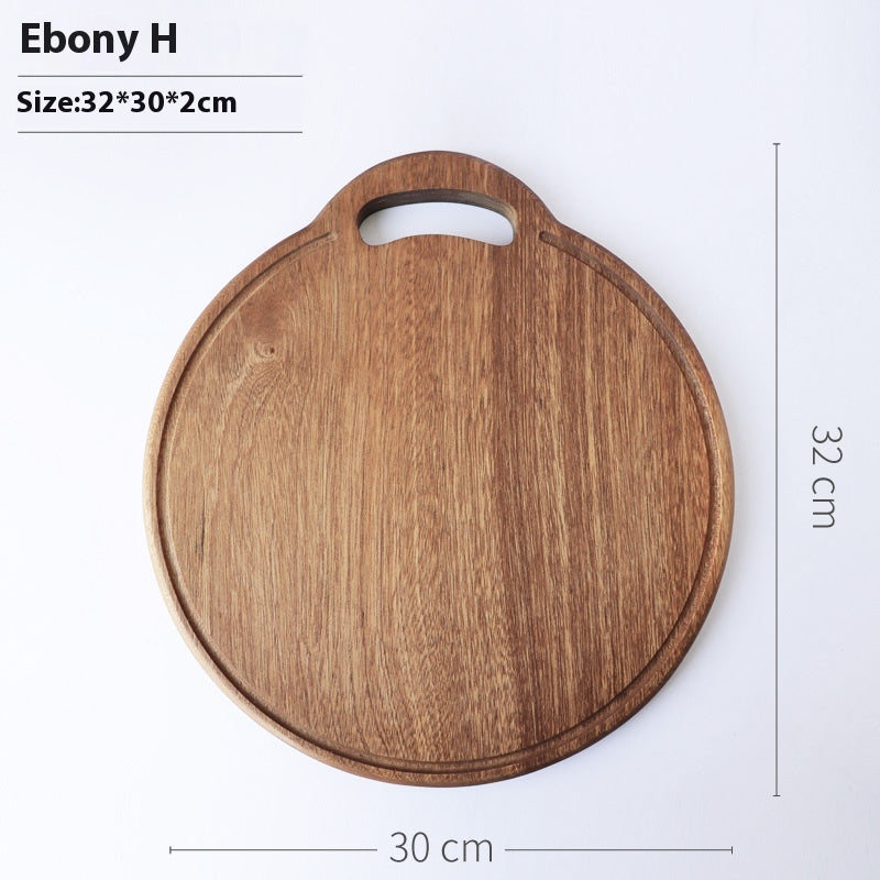 Wooden Vegetable Cutting Board with Handle - Kitchen Food Prep Board