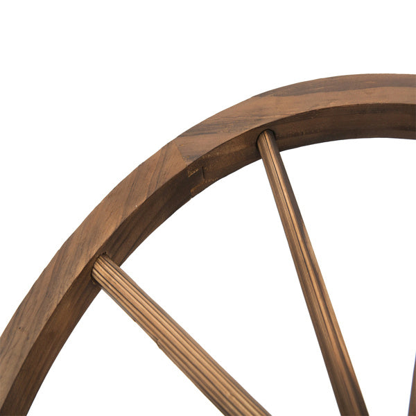 Wooden Garden Bridge 3.3ft Outdoor Arched Footbridge with Weather-Resistant Fir Wood