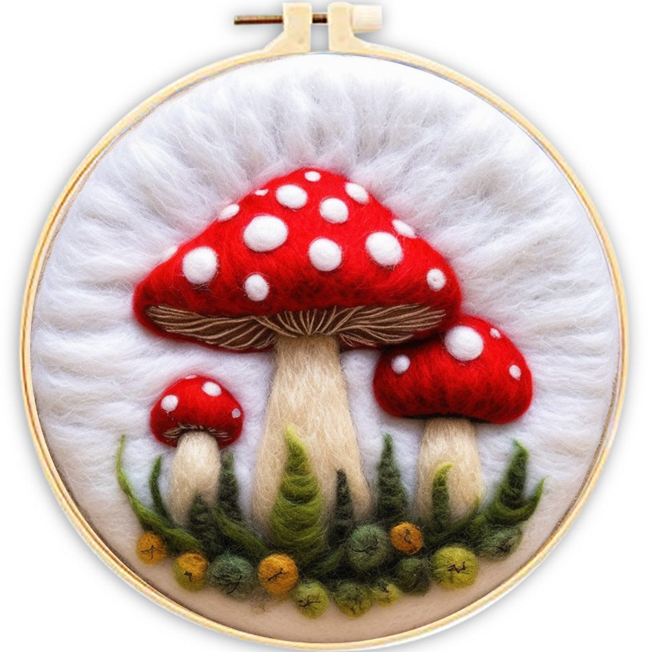 Embroidery Needle Felt Blanket Painting Kit - House Decor & Crafts