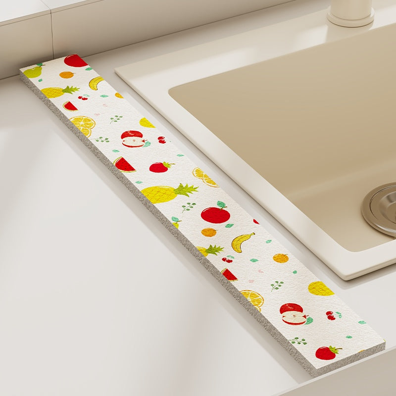 Absorbent Sink Mat for Kitchen Countertop Splash-Proof Washbasin - Multi Colors