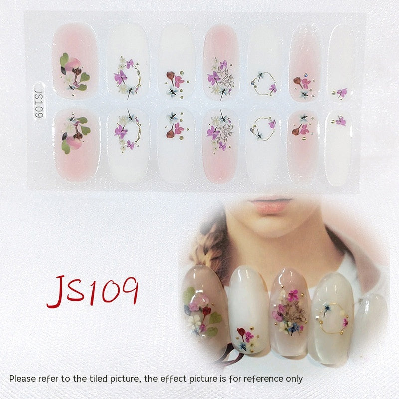 3D Crystal Nail Art Sticker Set - Crystal Glass Nail Film for Manicure