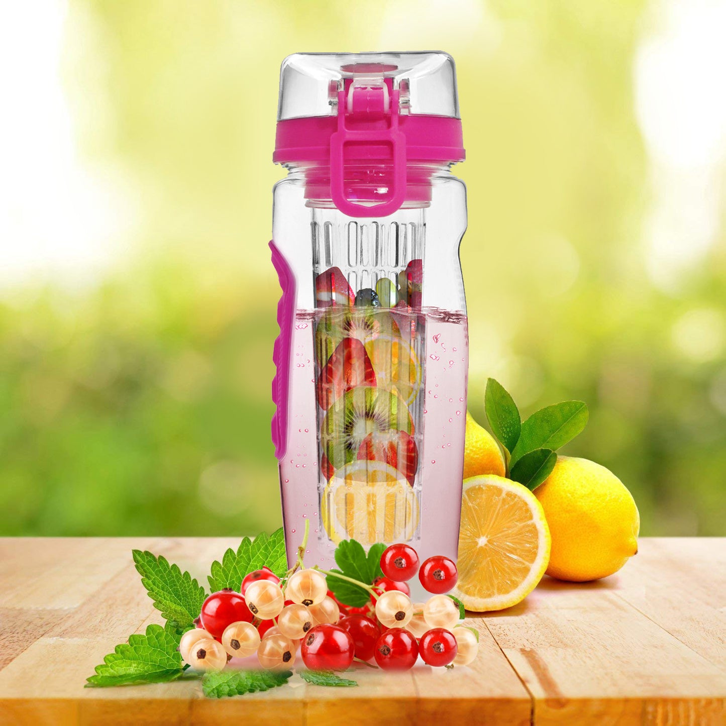 Fruit Infuser Water Bottle - 32oz Portable Juice Shaker