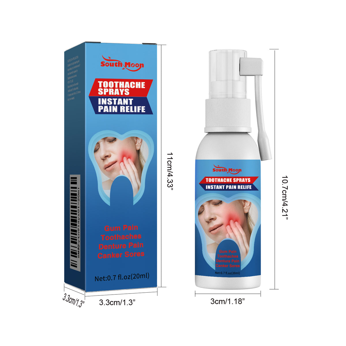 Oral Care Spray with Glycerin & Eucalyptus - 20ml