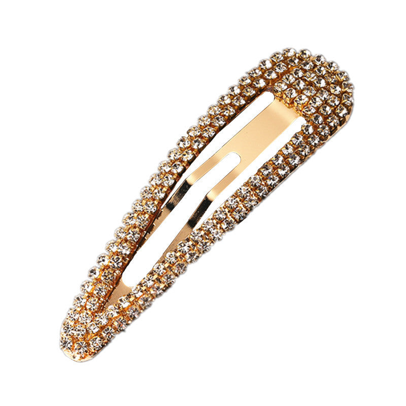 Versatile Rhinestone Hair Clips for Women - Side Bang Style, Multiple Colors