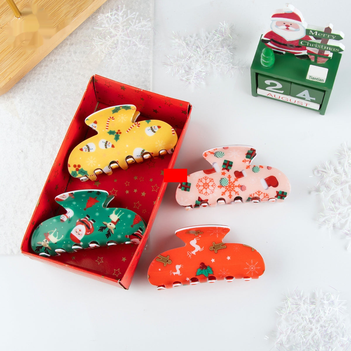 Cute Christmas Hair Clips - Multiple Colors